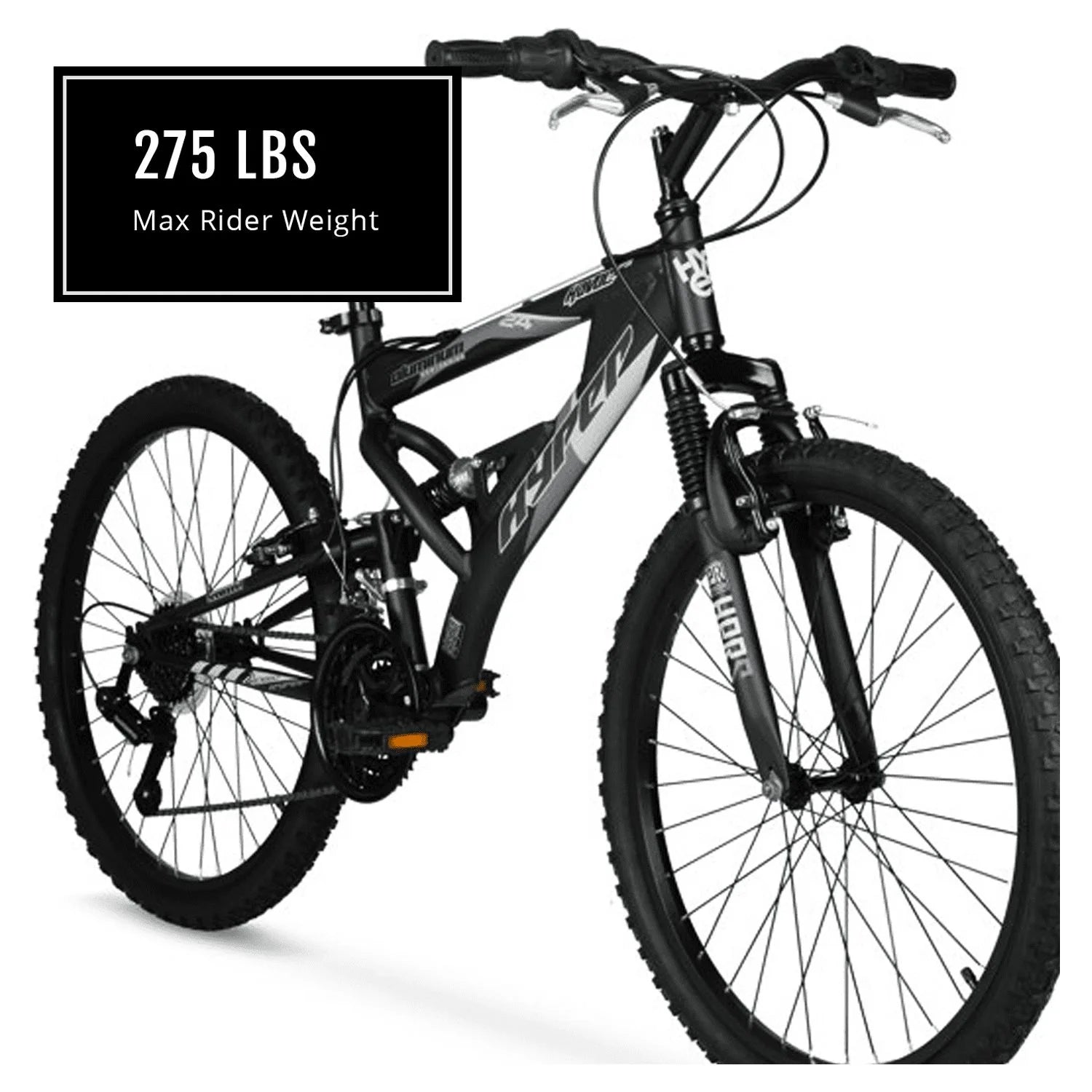 24" Boy'S Havoc Mountain Bike, Black, Recommended Ages Group 10 to 14 Years Old