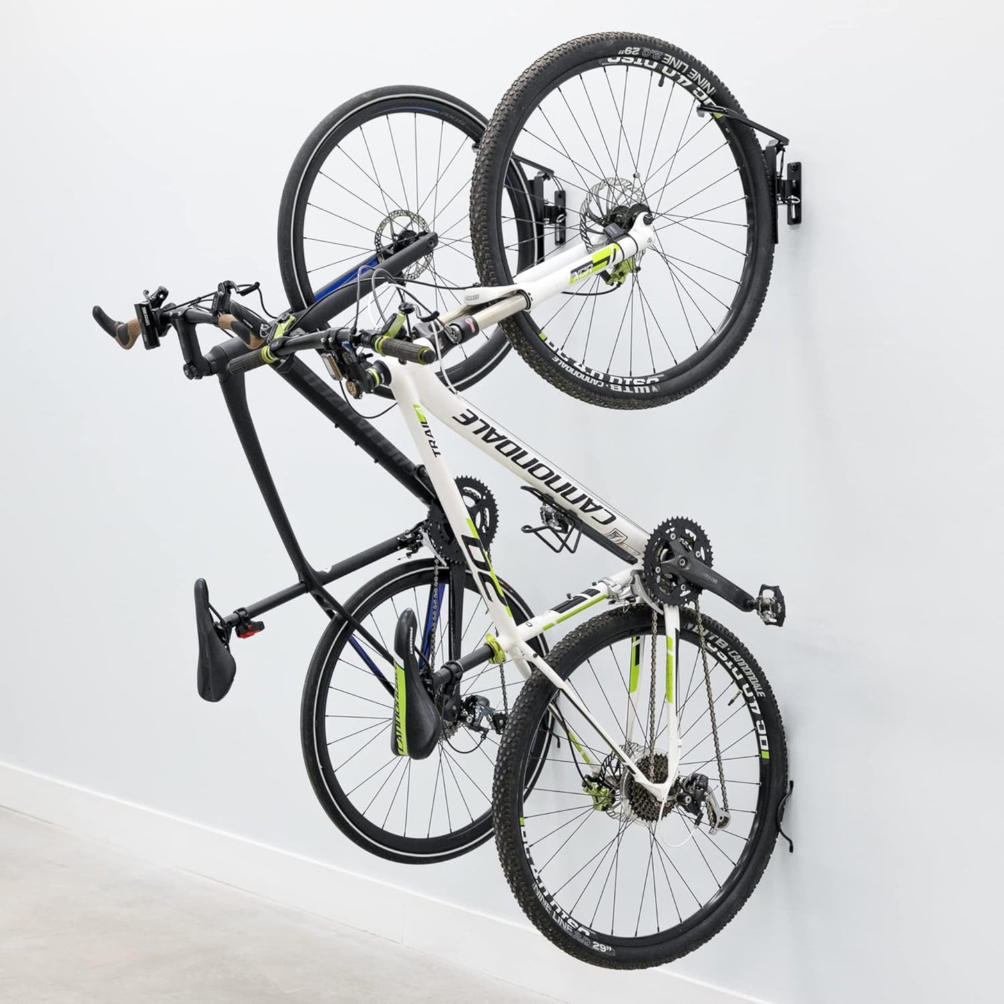 Swivel Bike Rack Garage, 2 Pack Wall Mount, Bike Storage Hooks, Space Saving Hangers