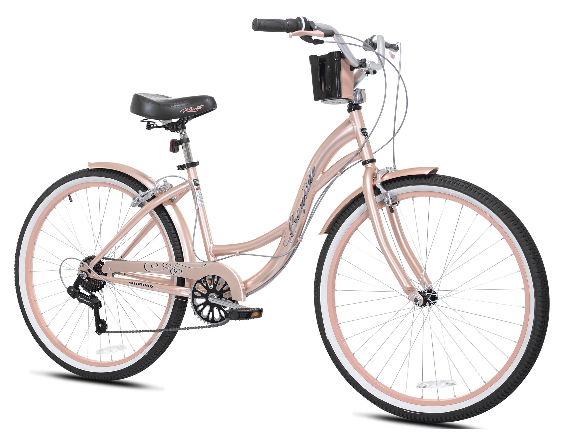 Kent 26 In. Bayside Women'S Cruiser Bike, Rose Gold