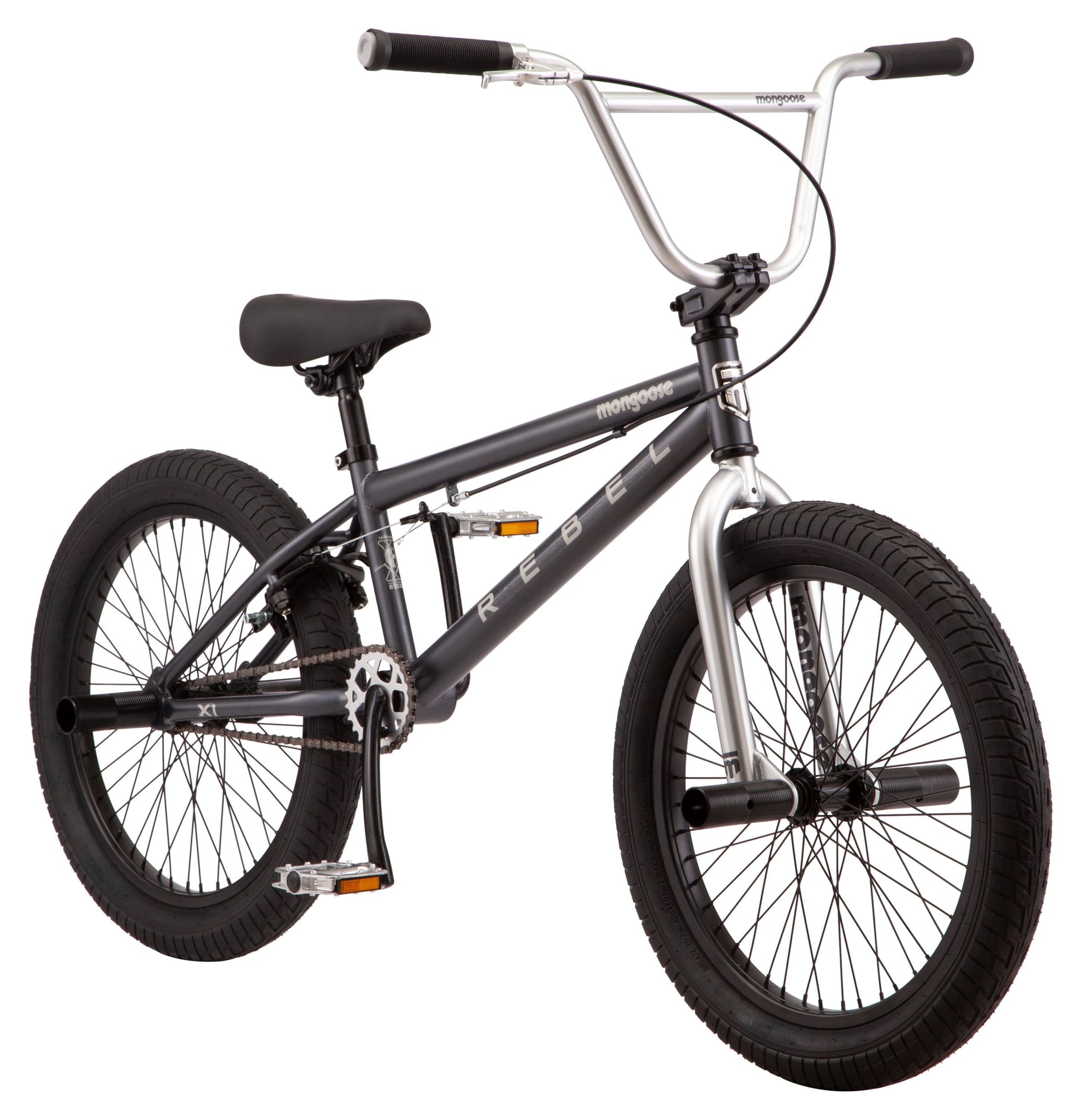 Rebel X1 BMX Bike, 20In. Wheels, Boys/Girls, Gray