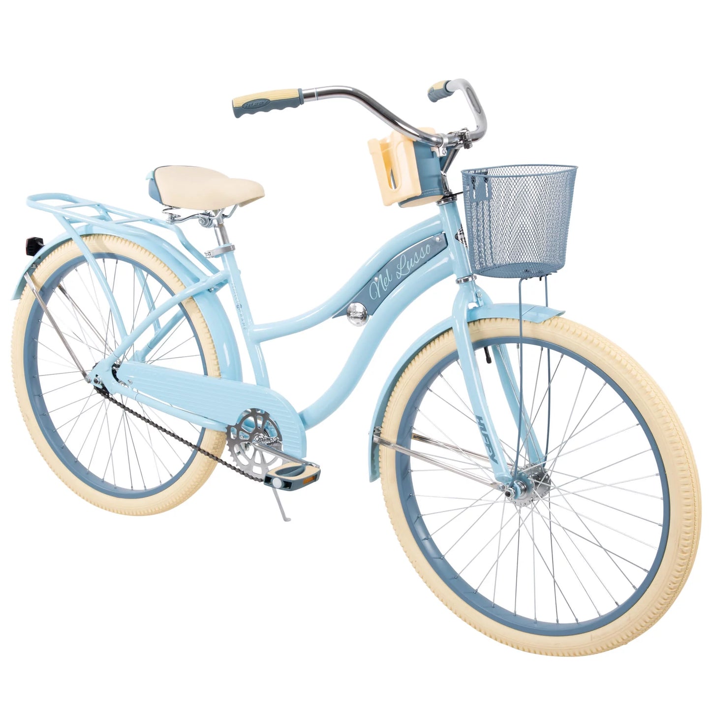 26" Nel Lusso Classic Cruiser Bike with Perfect Fit Frame, Women'S, Ages 13" Years, Light Blue