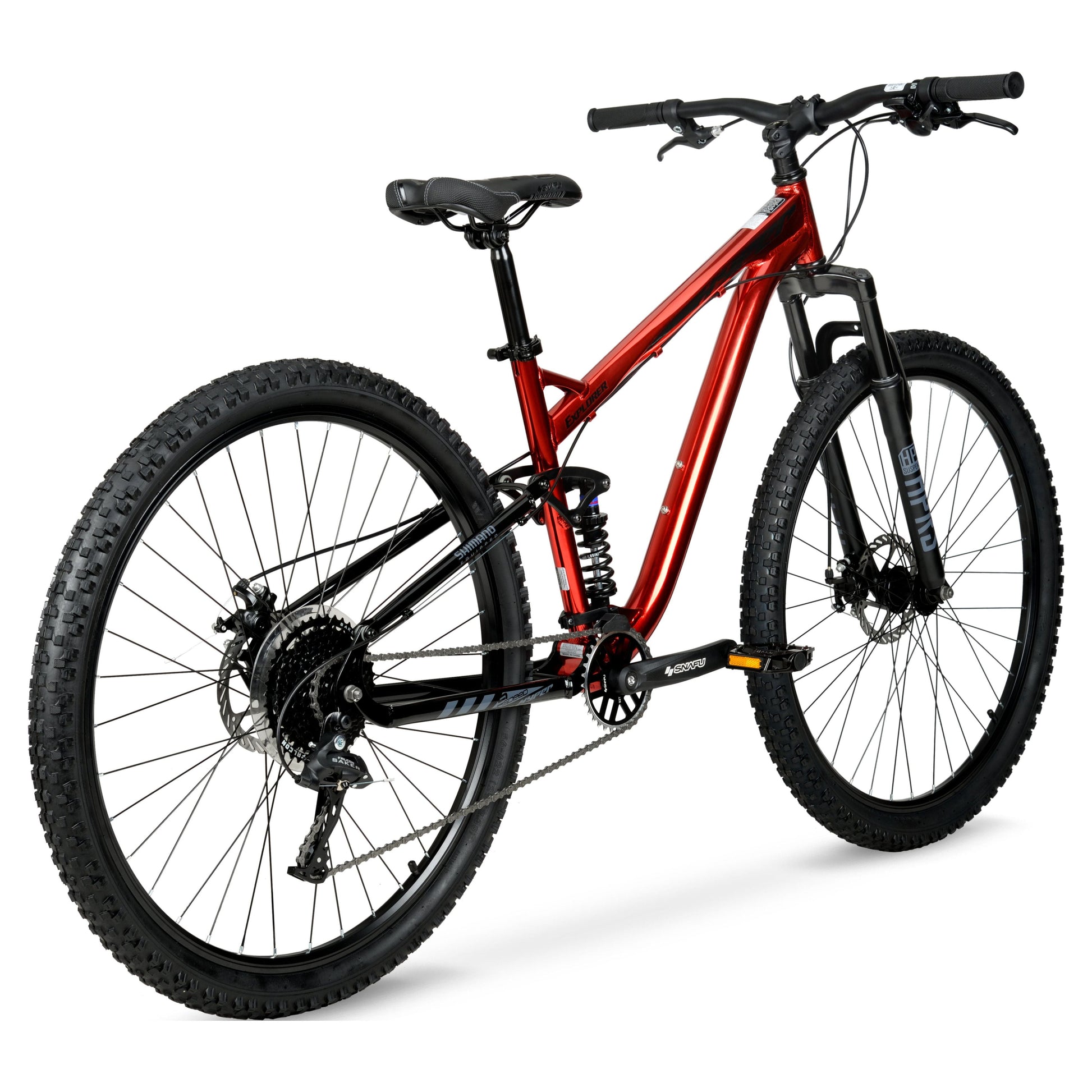 Men'S 29" Explorer Dual Suspension Mountain Bike, Red