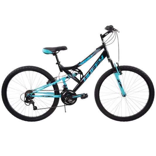 26" Trail Runner Women'S Full Suspension Mountain Bike, Ages 12+ Years, Black