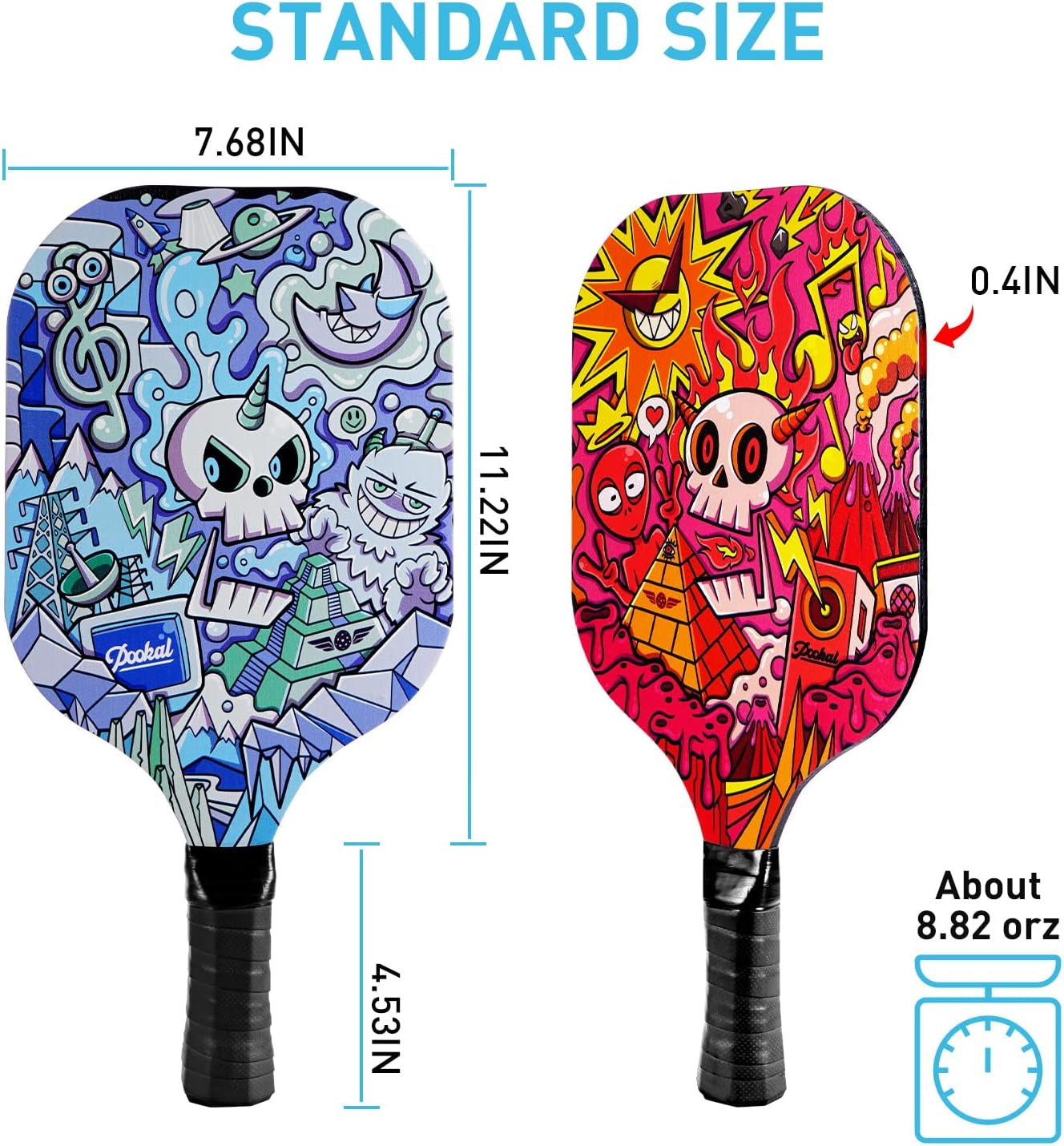 Pickleball Paddles Set of 2, Pickleball Set Pickleball Rackets Gifts for Beginners Men Women Adults