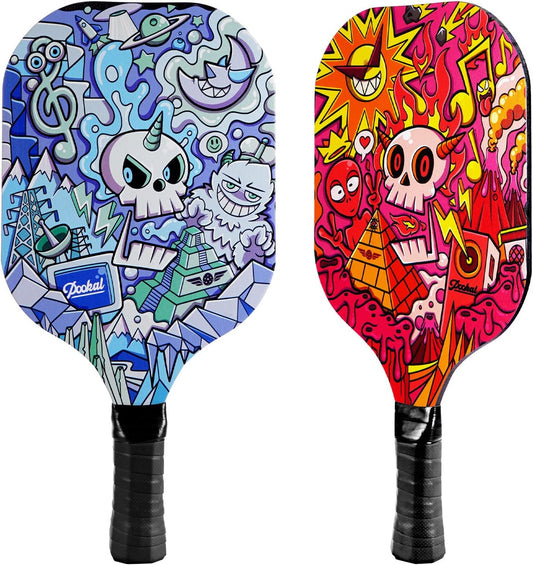 Pickleball Paddles Set of 2, Pickleball Set Pickleball Rackets Gifts for Beginners Men Women Adults