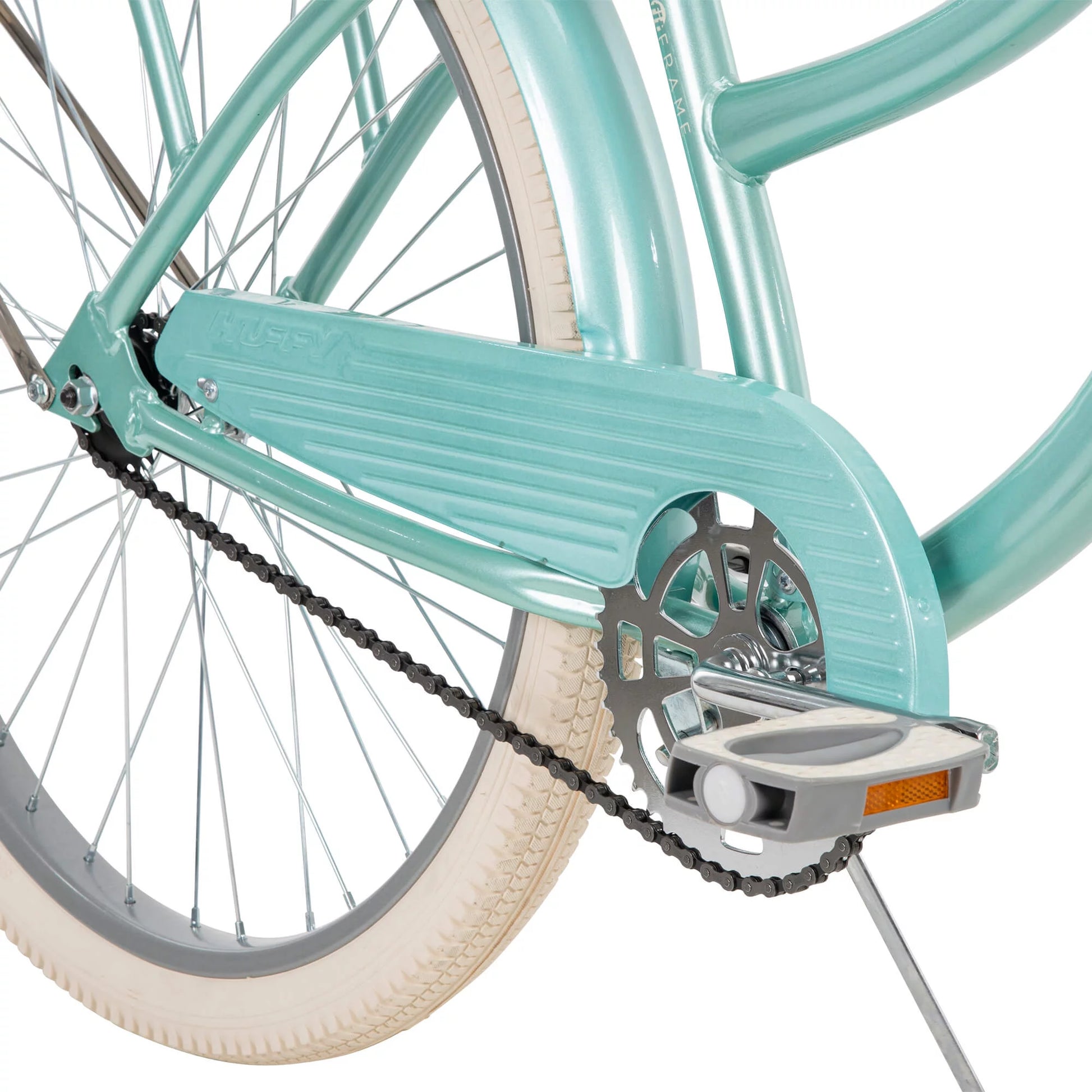 26 In. Nel Lusso Women'S Classic Beach Cruiser Bike, Ages 13+ Years, Mint Green